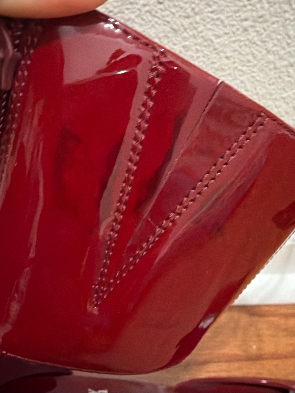 Jeffrey Campbell Red Patent Pointed-Toe Ankle-Strap Pump 10 - Picture 7 of 12